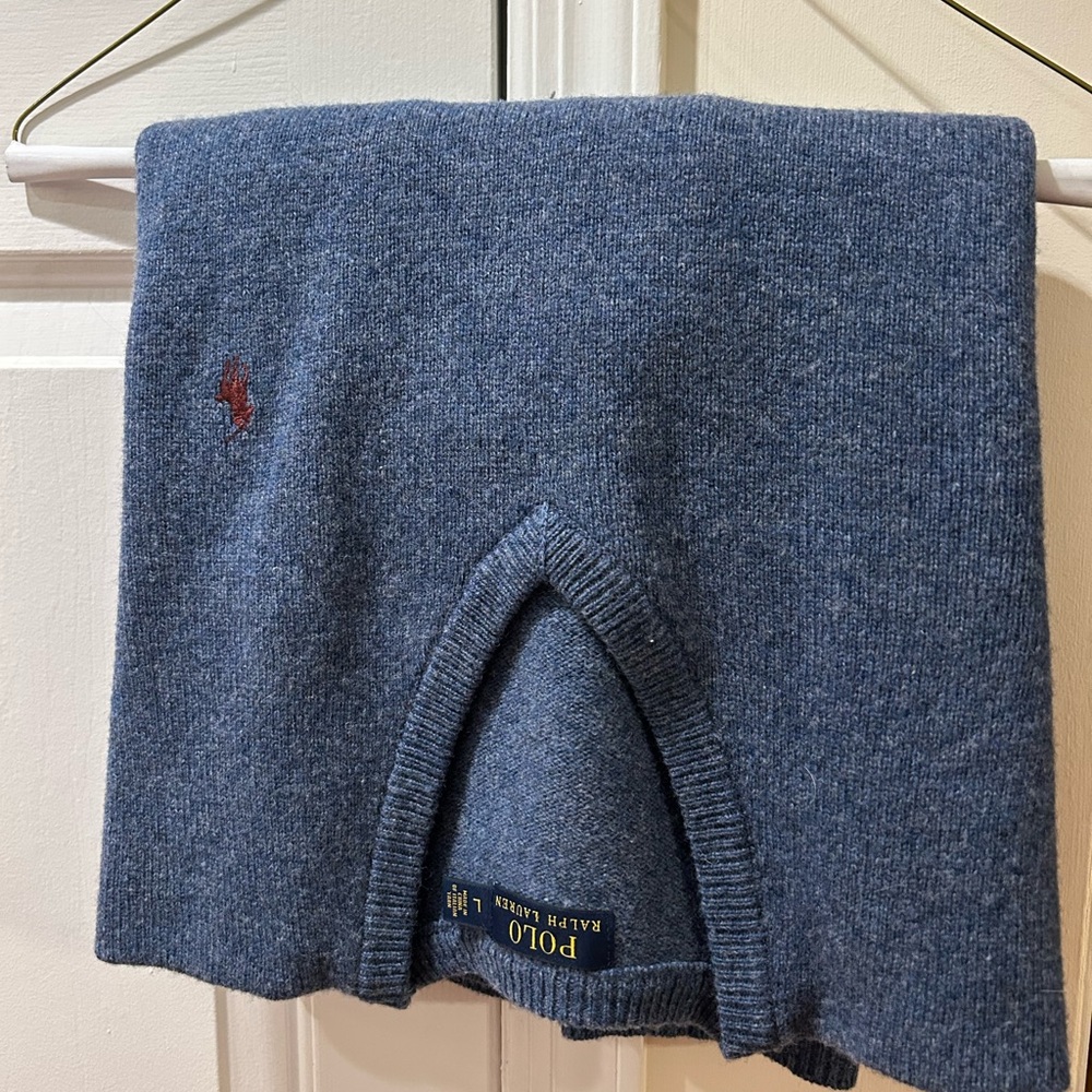 Polo by Ralph Lauren Heather Blue Crewneck Sweater, dry cleaned.